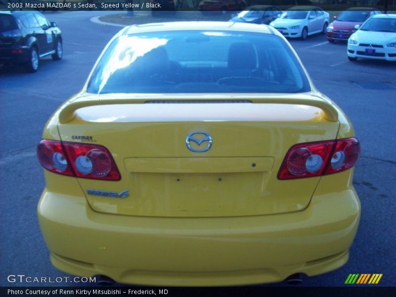 Speed Yellow / Black 2003 Mazda MAZDA6 s Sedan