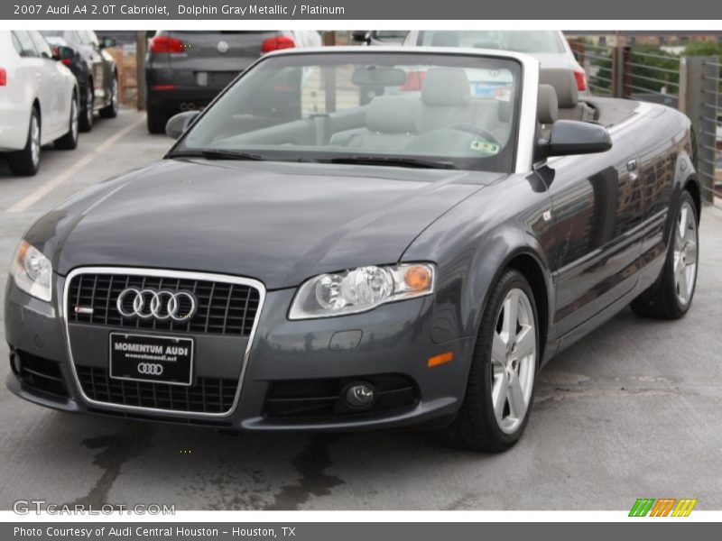 Dolphin Gray Metallic / Platinum 2007 Audi A4 2.0T Cabriolet
