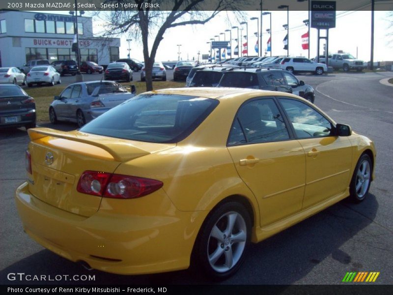 Speed Yellow / Black 2003 Mazda MAZDA6 s Sedan