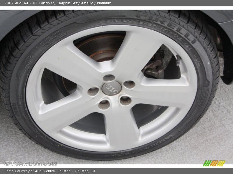 Dolphin Gray Metallic / Platinum 2007 Audi A4 2.0T Cabriolet