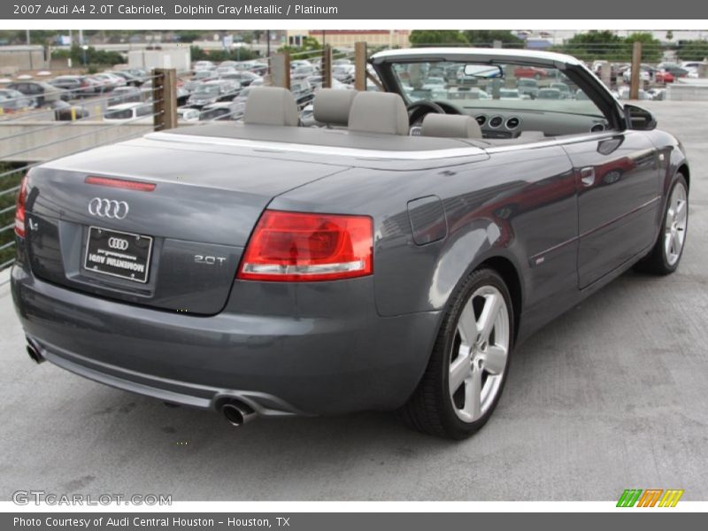 Dolphin Gray Metallic / Platinum 2007 Audi A4 2.0T Cabriolet