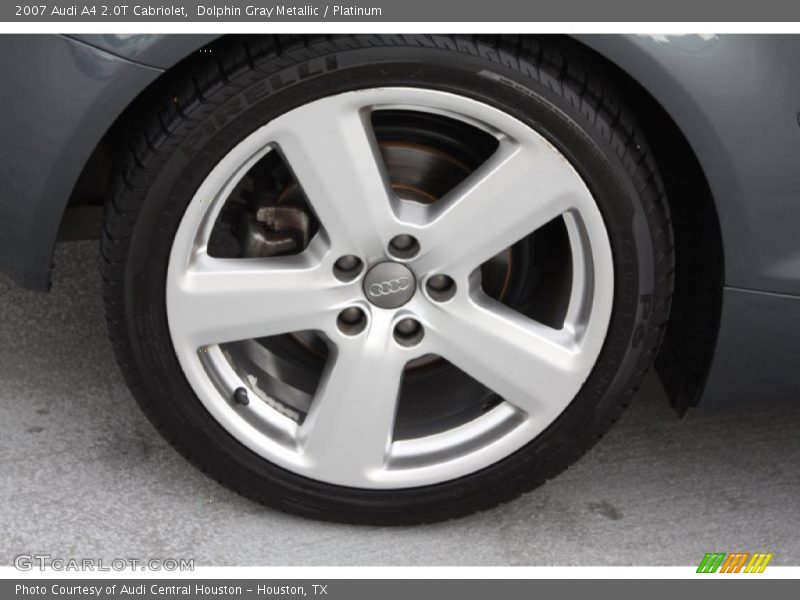Dolphin Gray Metallic / Platinum 2007 Audi A4 2.0T Cabriolet