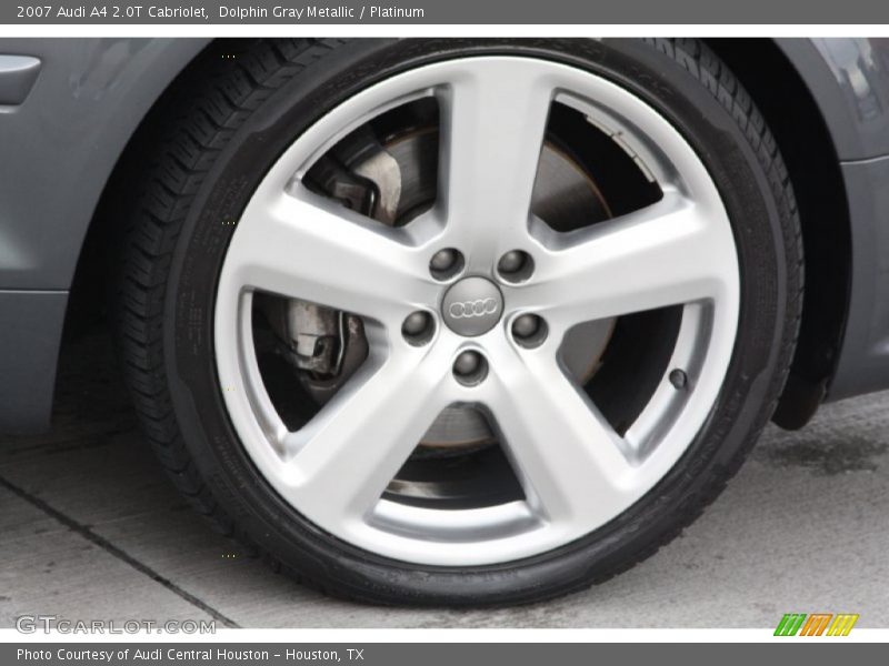 Dolphin Gray Metallic / Platinum 2007 Audi A4 2.0T Cabriolet