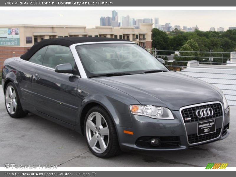Dolphin Gray Metallic / Platinum 2007 Audi A4 2.0T Cabriolet