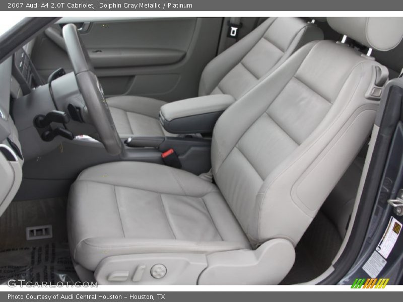 Dolphin Gray Metallic / Platinum 2007 Audi A4 2.0T Cabriolet