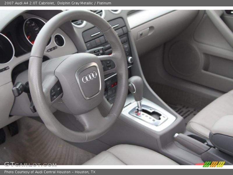 Dolphin Gray Metallic / Platinum 2007 Audi A4 2.0T Cabriolet