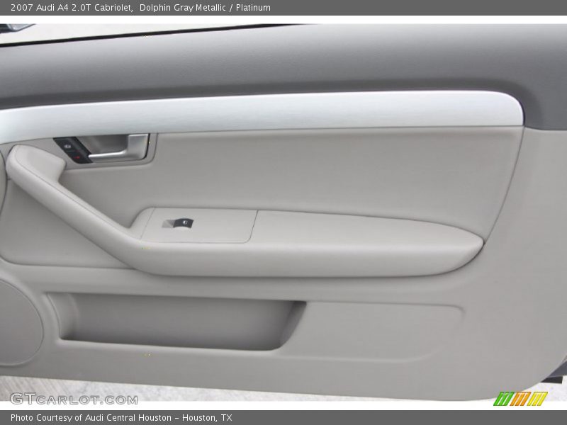 Dolphin Gray Metallic / Platinum 2007 Audi A4 2.0T Cabriolet