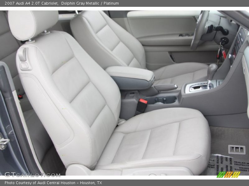 Dolphin Gray Metallic / Platinum 2007 Audi A4 2.0T Cabriolet