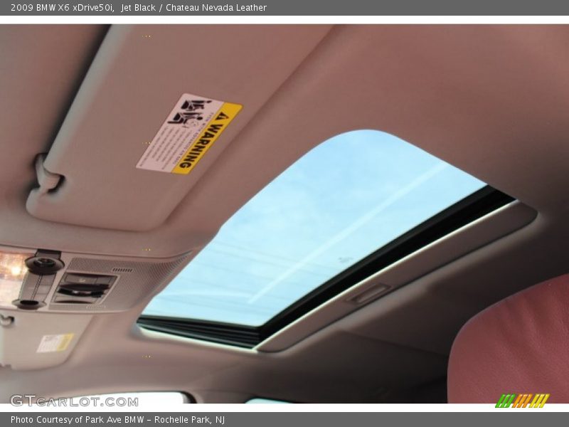 Sunroof of 2009 X6 xDrive50i