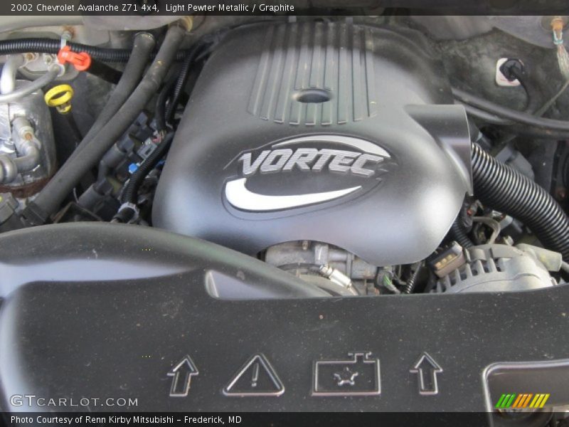 Light Pewter Metallic / Graphite 2002 Chevrolet Avalanche Z71 4x4