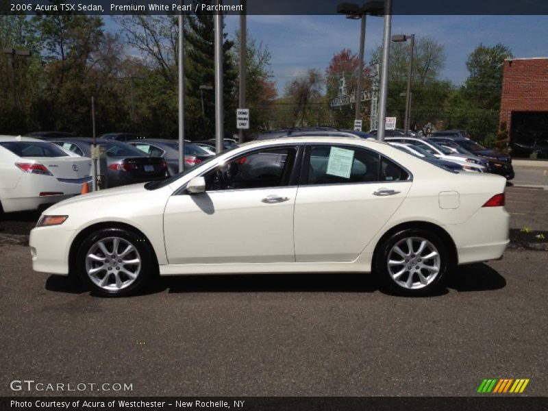 Premium White Pearl / Parchment 2006 Acura TSX Sedan