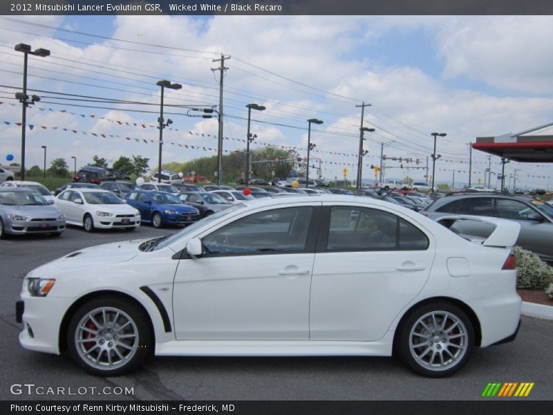 2012 Lancer Evolution GSR Wicked White