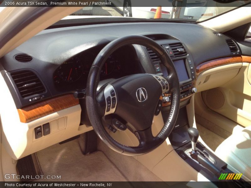 Premium White Pearl / Parchment 2006 Acura TSX Sedan