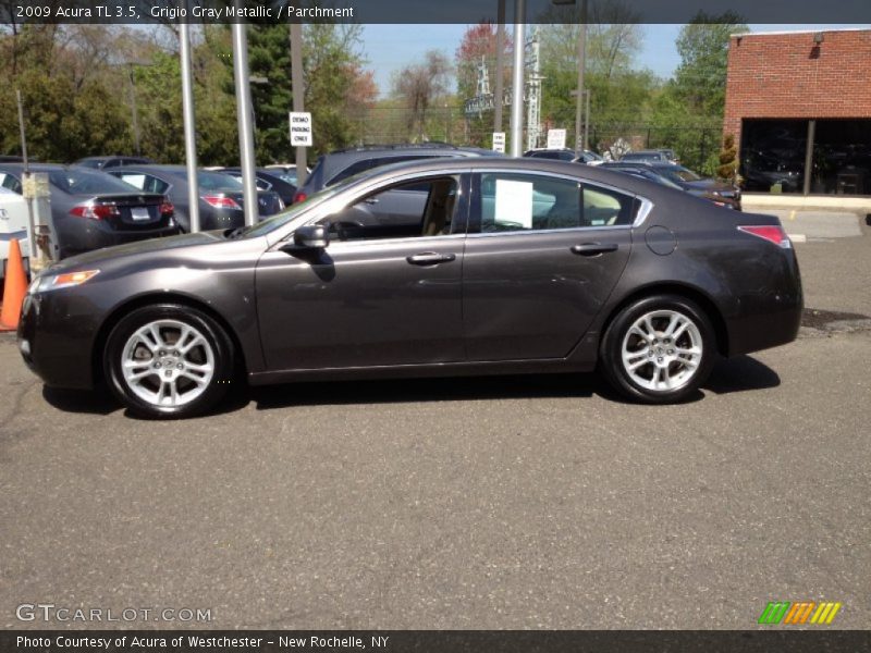 Grigio Gray Metallic / Parchment 2009 Acura TL 3.5