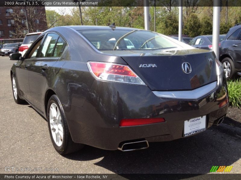 Grigio Gray Metallic / Parchment 2009 Acura TL 3.5