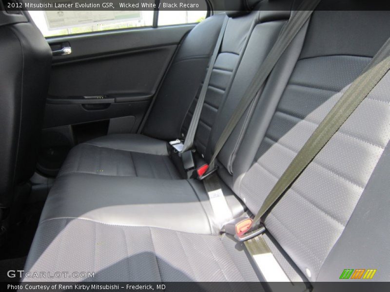 Wicked White / Black Recaro 2012 Mitsubishi Lancer Evolution GSR