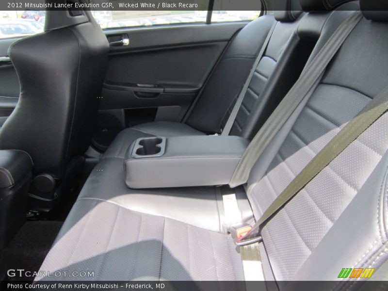 Wicked White / Black Recaro 2012 Mitsubishi Lancer Evolution GSR