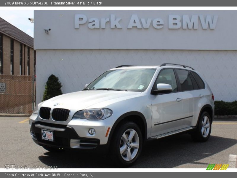 Titanium Silver Metallic / Black 2009 BMW X5 xDrive30i