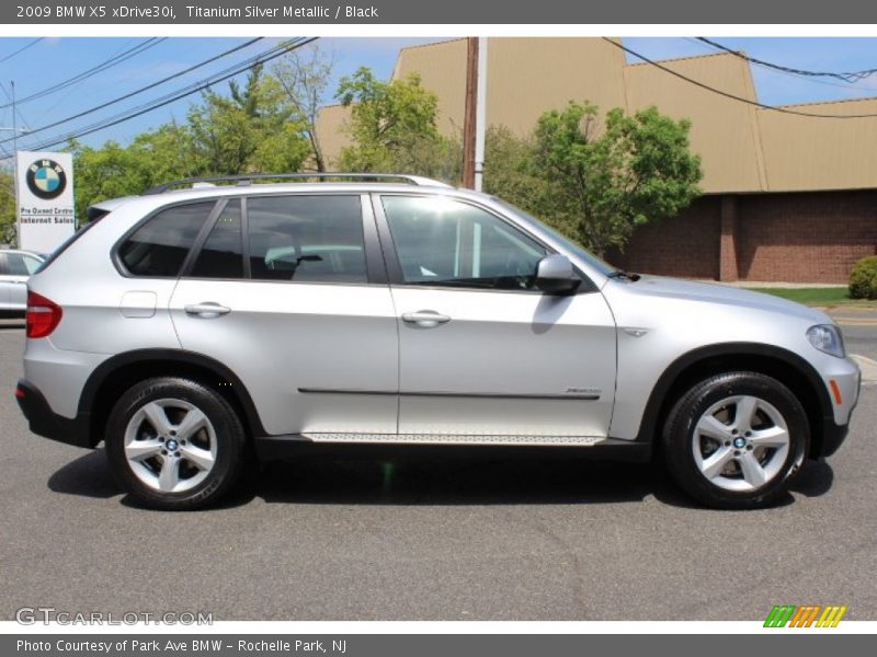 Titanium Silver Metallic / Black 2009 BMW X5 xDrive30i