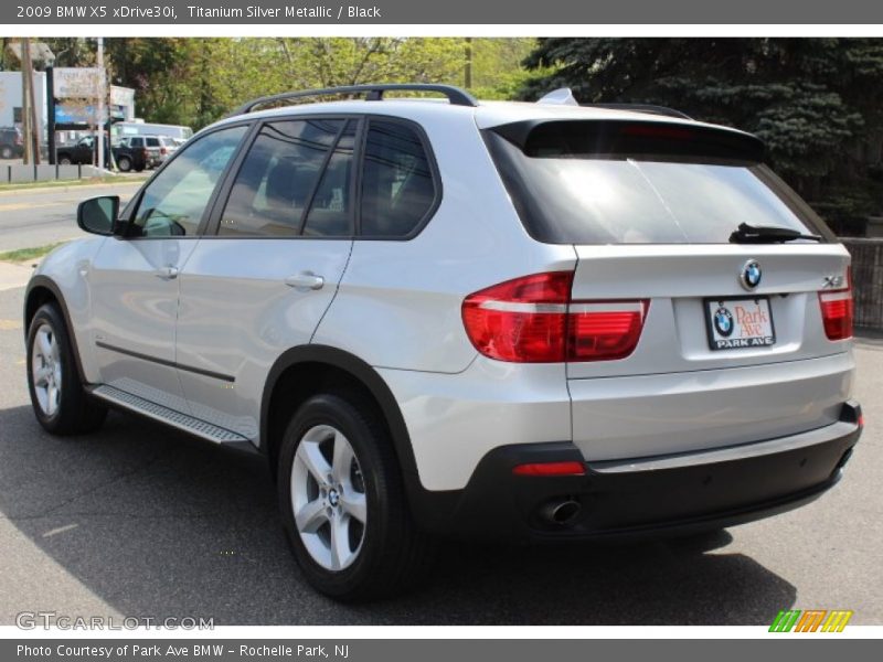 Titanium Silver Metallic / Black 2009 BMW X5 xDrive30i