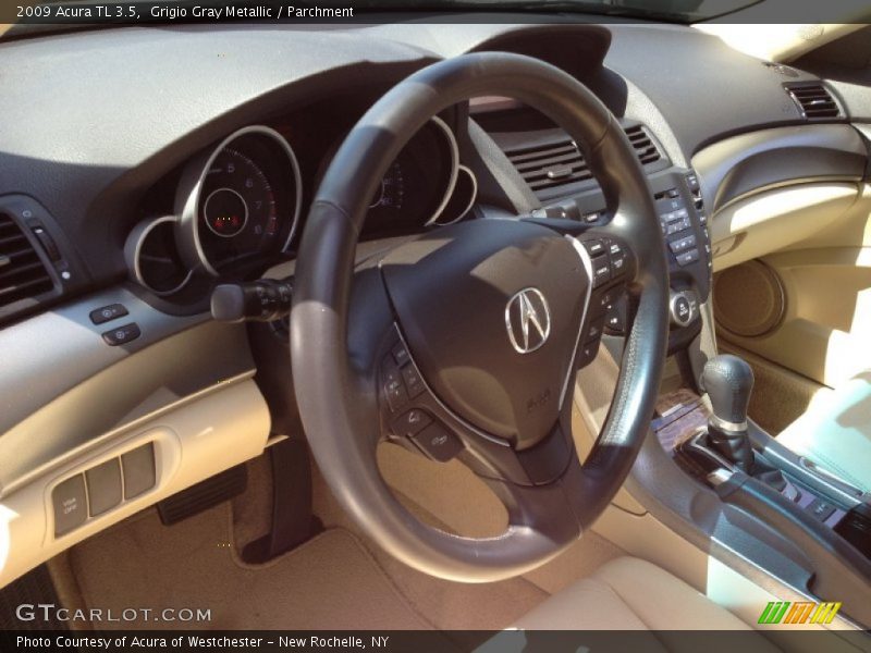 Grigio Gray Metallic / Parchment 2009 Acura TL 3.5