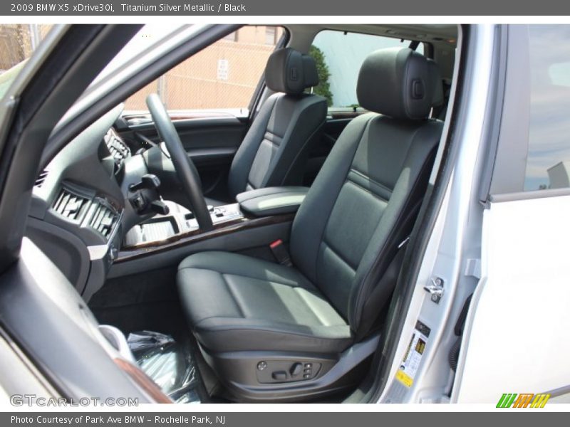 Titanium Silver Metallic / Black 2009 BMW X5 xDrive30i