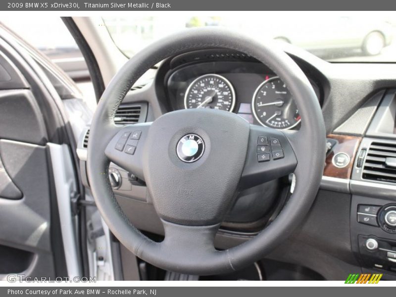 Titanium Silver Metallic / Black 2009 BMW X5 xDrive30i