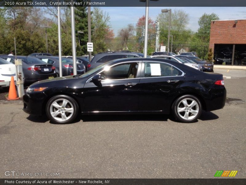 Crystal Black Pearl / Parchment 2010 Acura TSX Sedan