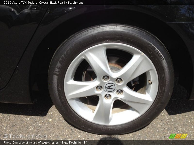 Crystal Black Pearl / Parchment 2010 Acura TSX Sedan