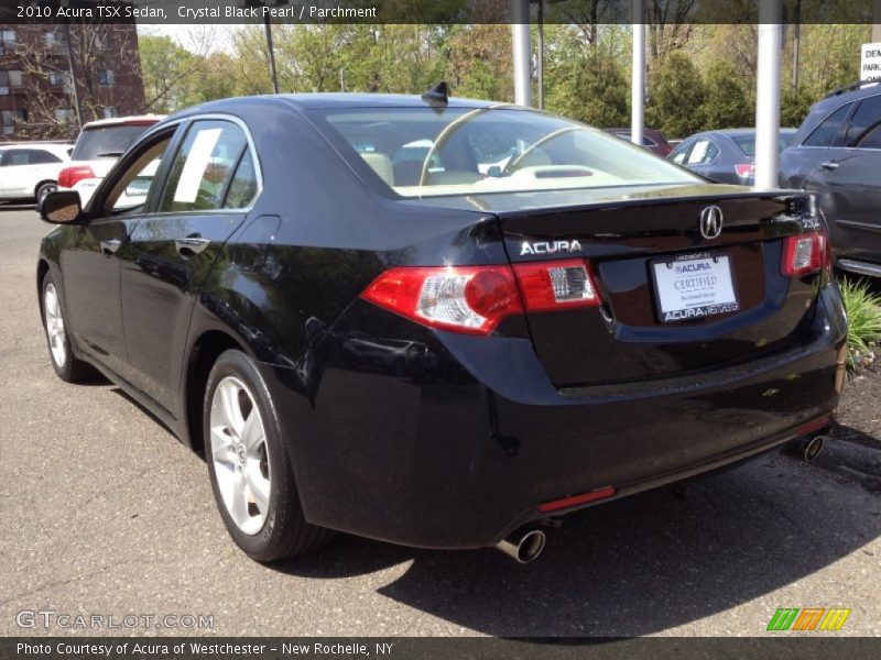 Crystal Black Pearl / Parchment 2010 Acura TSX Sedan