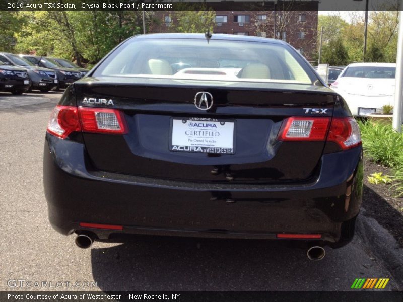 Crystal Black Pearl / Parchment 2010 Acura TSX Sedan