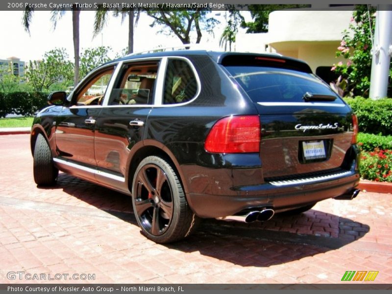 Basalt Black Metallic / Havanna/Sand Beige 2006 Porsche Cayenne Turbo S