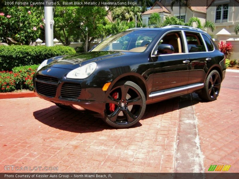 Basalt Black Metallic / Havanna/Sand Beige 2006 Porsche Cayenne Turbo S