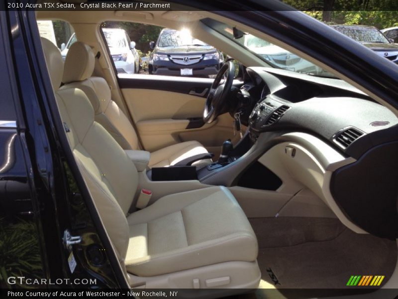 Crystal Black Pearl / Parchment 2010 Acura TSX Sedan