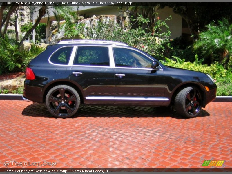 Basalt Black Metallic / Havanna/Sand Beige 2006 Porsche Cayenne Turbo S