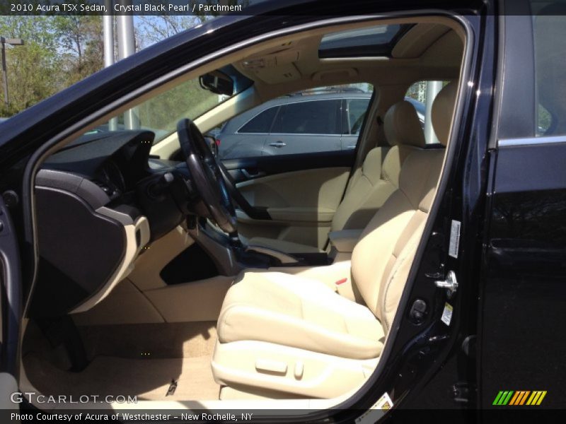 Crystal Black Pearl / Parchment 2010 Acura TSX Sedan