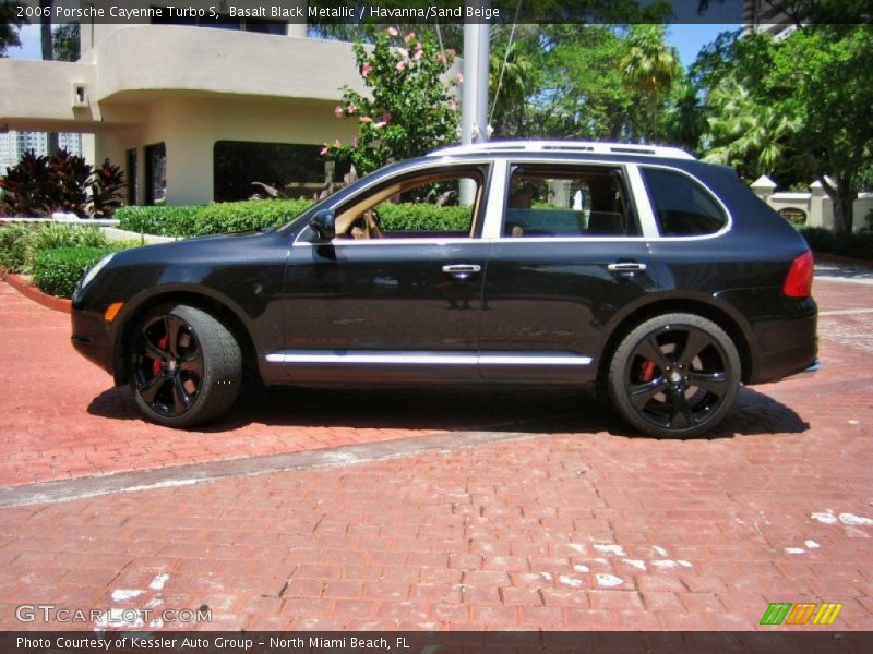 Basalt Black Metallic / Havanna/Sand Beige 2006 Porsche Cayenne Turbo S