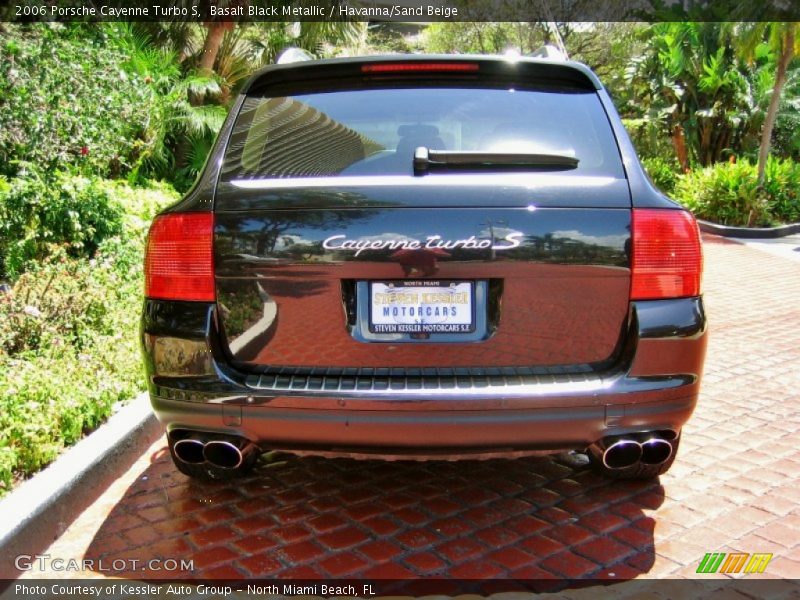 Basalt Black Metallic / Havanna/Sand Beige 2006 Porsche Cayenne Turbo S