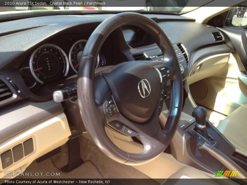 Crystal Black Pearl / Parchment 2010 Acura TSX Sedan