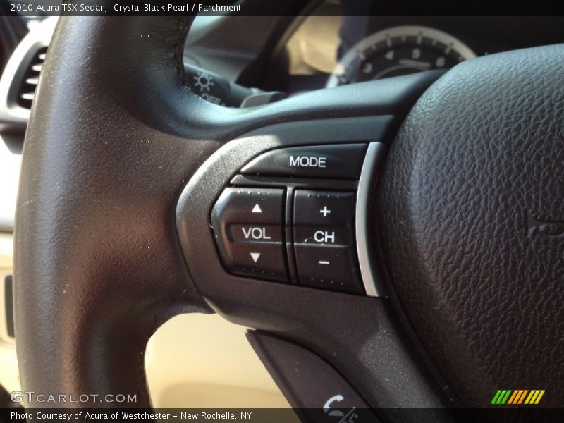 Crystal Black Pearl / Parchment 2010 Acura TSX Sedan