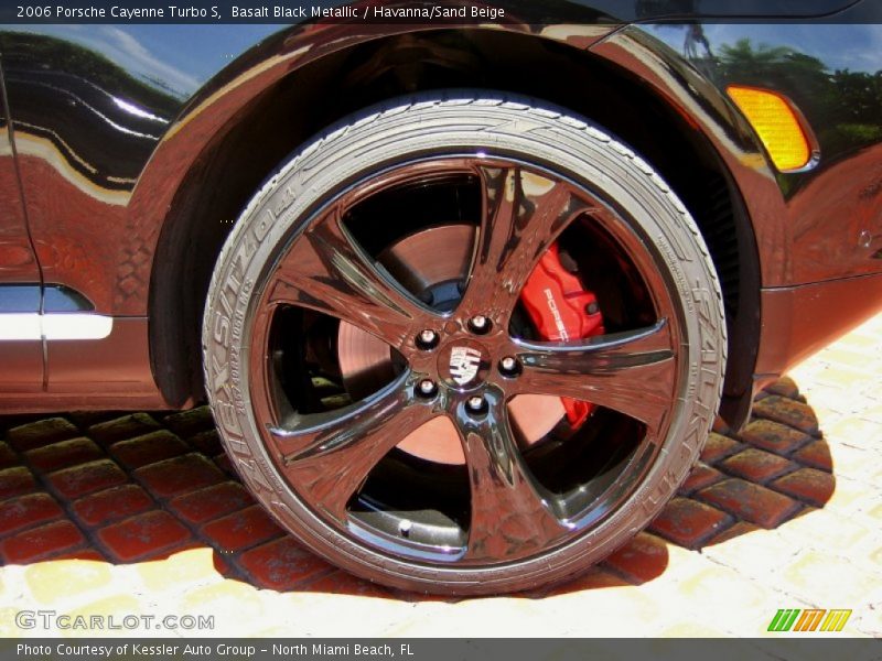 Basalt Black Metallic / Havanna/Sand Beige 2006 Porsche Cayenne Turbo S