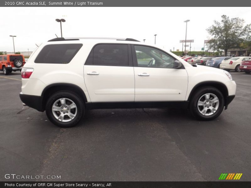 Summit White / Light Titanium 2010 GMC Acadia SLE