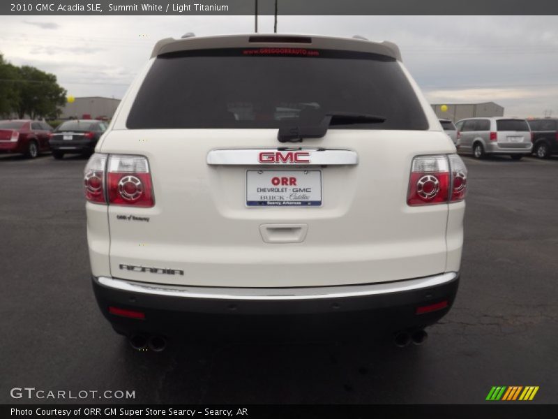 Summit White / Light Titanium 2010 GMC Acadia SLE