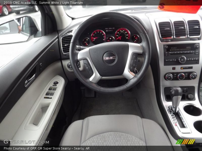 Summit White / Light Titanium 2010 GMC Acadia SLE