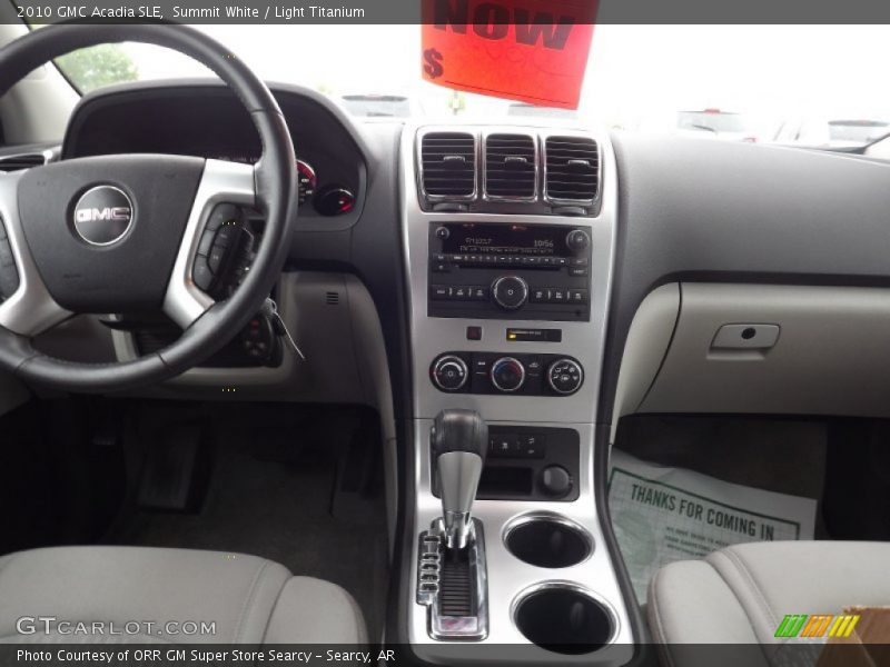 Summit White / Light Titanium 2010 GMC Acadia SLE
