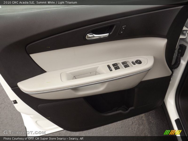 Summit White / Light Titanium 2010 GMC Acadia SLE