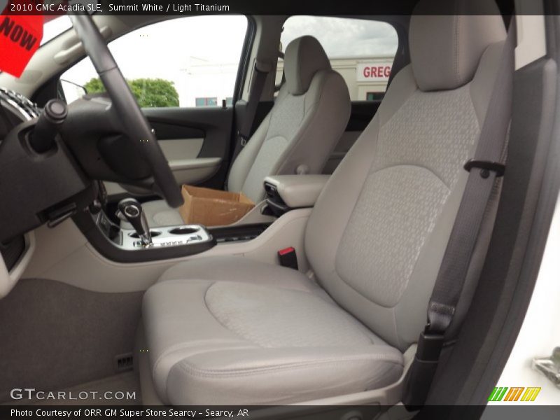 Summit White / Light Titanium 2010 GMC Acadia SLE