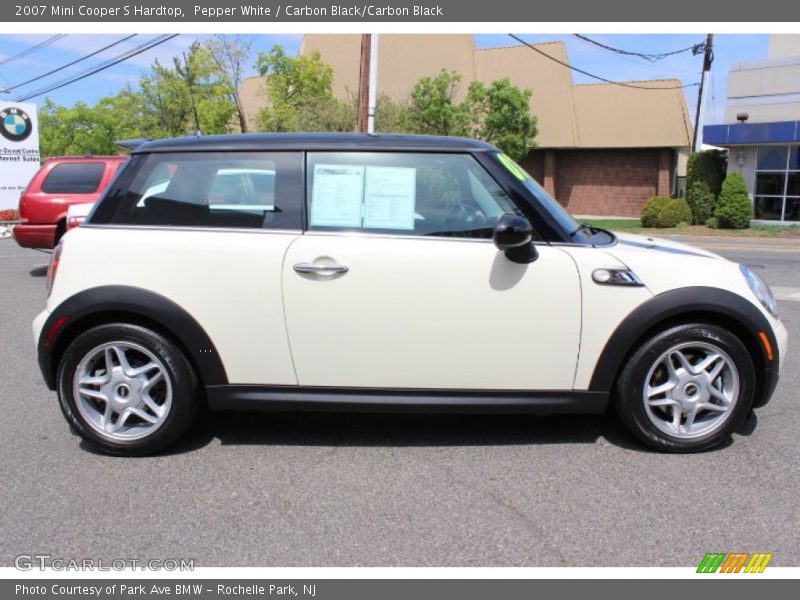 Pepper White / Carbon Black/Carbon Black 2007 Mini Cooper S Hardtop