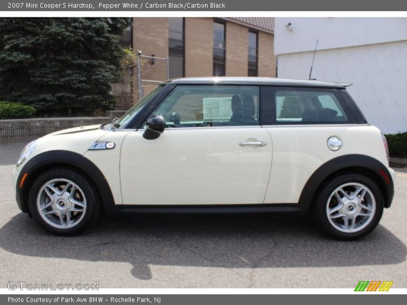 Pepper White / Carbon Black/Carbon Black 2007 Mini Cooper S Hardtop