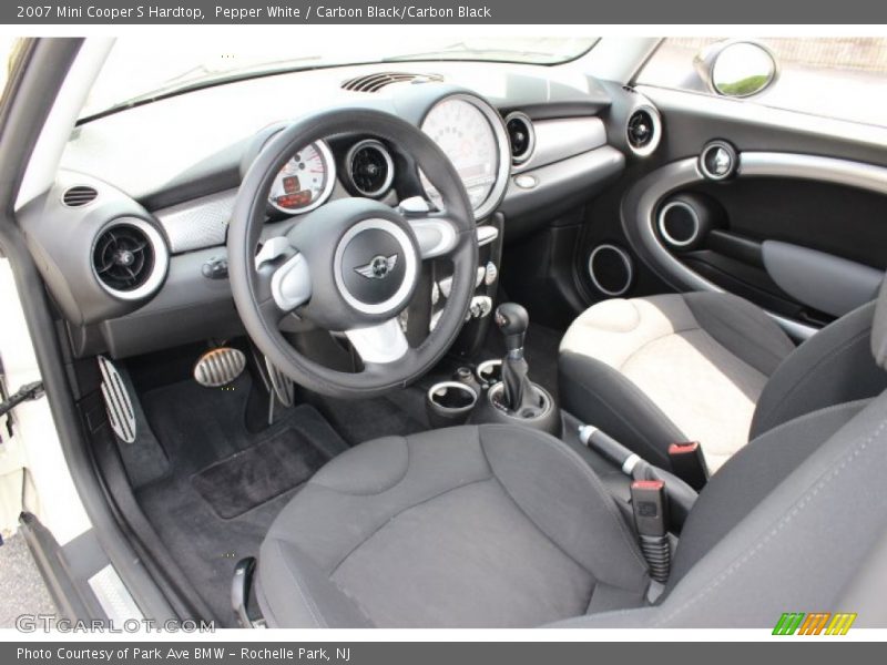 Pepper White / Carbon Black/Carbon Black 2007 Mini Cooper S Hardtop